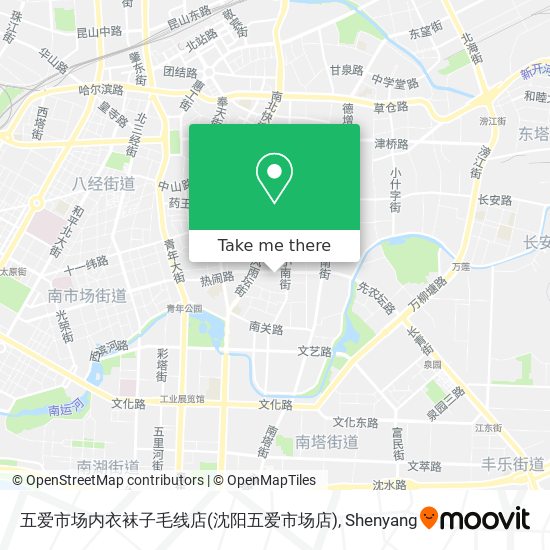 五爱市场内衣袜子毛线店(沈阳五爱市场店) map