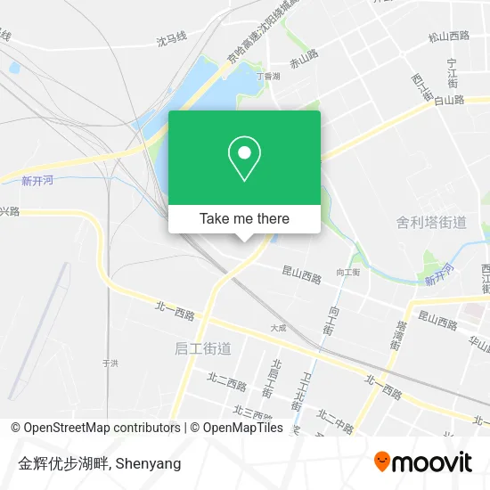 金辉优步湖畔 map