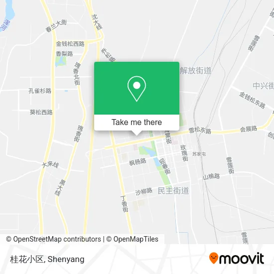桂花小区 map