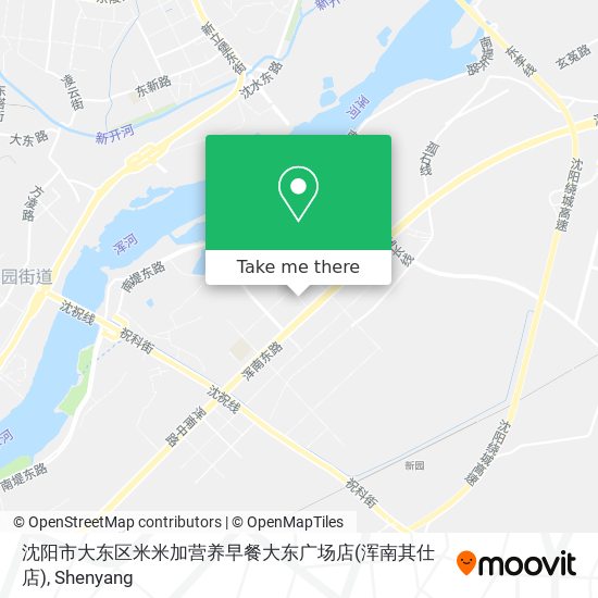 沈阳市大东区米米加营养早餐大东广场店(浑南其仕店) map