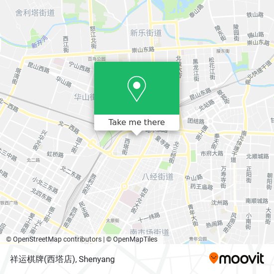 祥运棋牌(西塔店) map