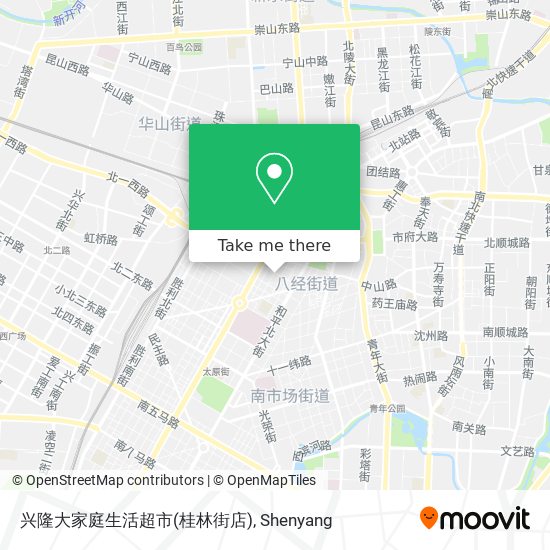 兴隆大家庭生活超市(桂林街店) map