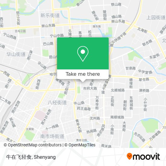 牛在飞轻食 map