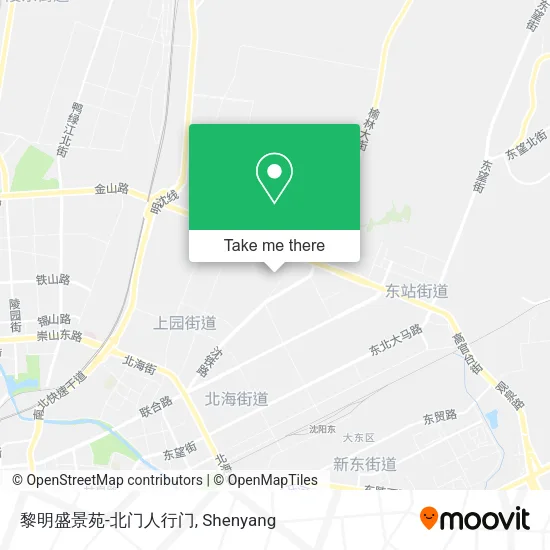 黎明盛景苑-北门人行门 map