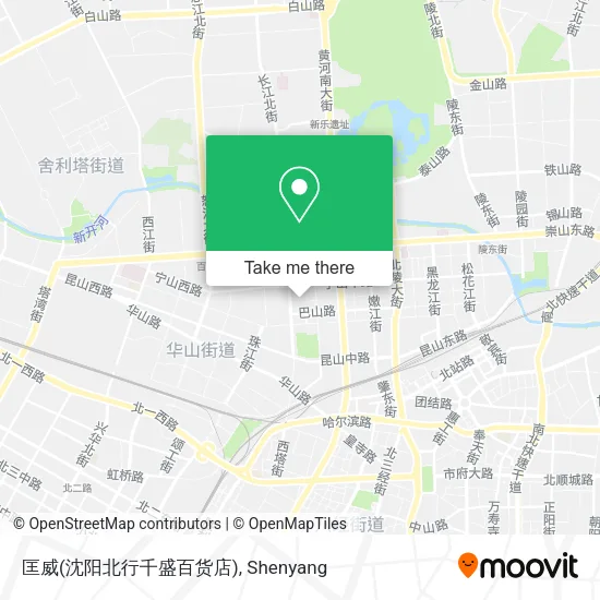 匡威(沈阳北行千盛百货店) map