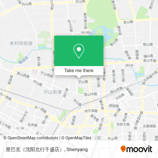 星巴克（沈阳北行千盛店） map