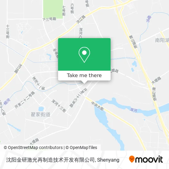 沈阳金研激光再制造技术开发有限公司 map
