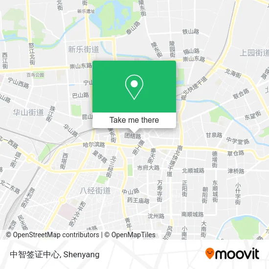 中智签证中心 map