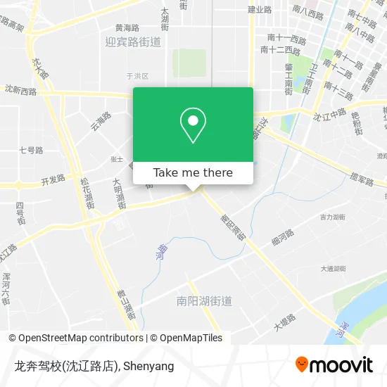 龙奔驾校(沈辽路店) map