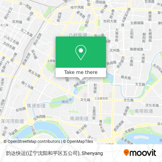 韵达快运(辽宁沈阳和平区五公司) map