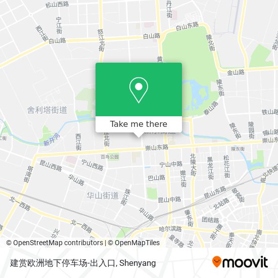 建赏欧洲地下停车场-出入口 map