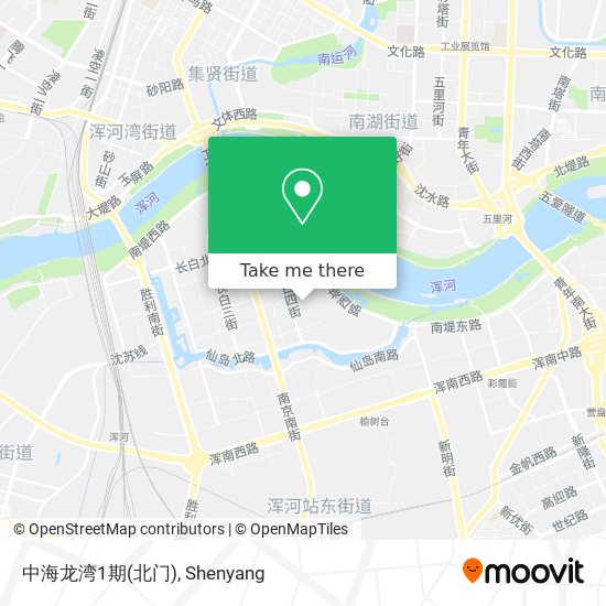 中海龙湾1期(北门) map