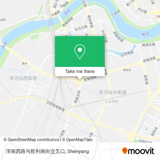 浑南西路与胜利南街交叉口 map
