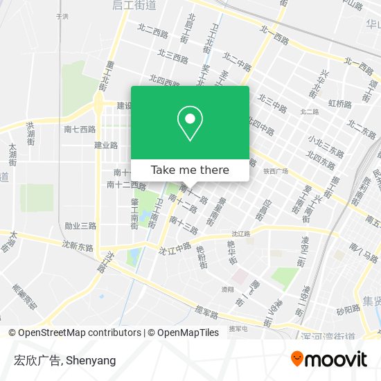宏欣广告 map