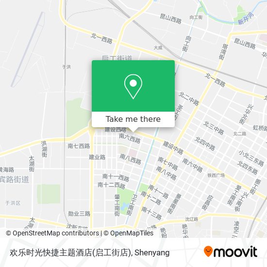 欢乐时光快捷主题酒店(启工街店) map