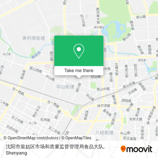 沈阳市皇姑区市场和质量监督管理局食品大队 map
