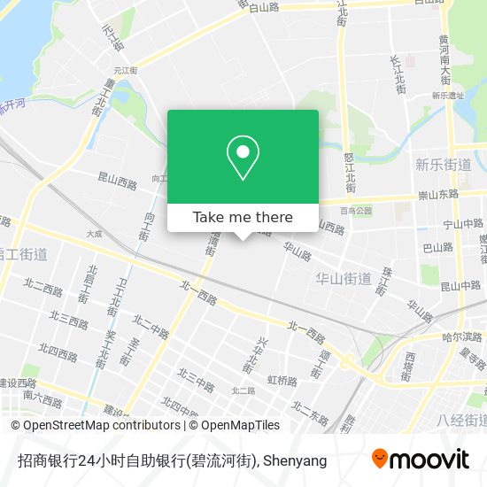 招商银行24小时自助银行(碧流河街) map