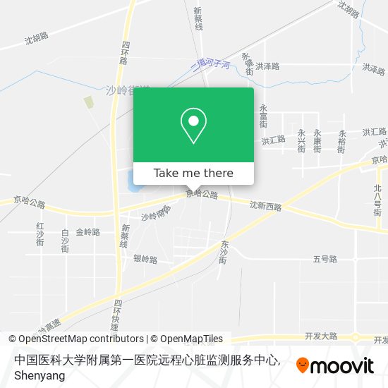 中国医科大学附属第一医院远程心脏监测服务中心 map