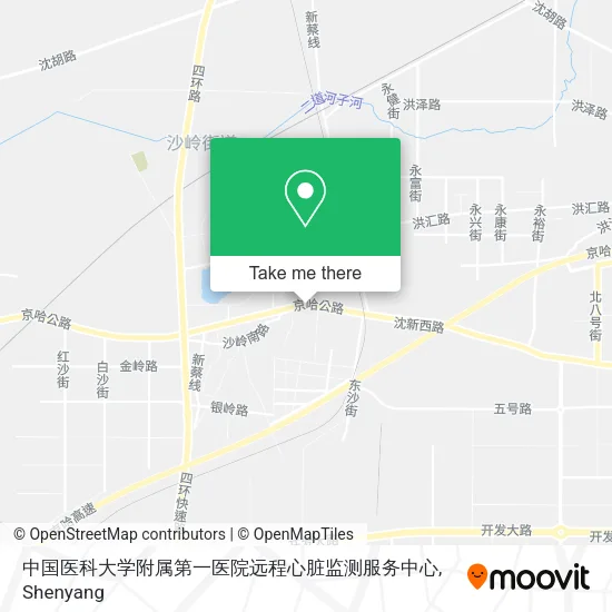 中国医科大学附属第一医院远程心脏监测服务中心 map