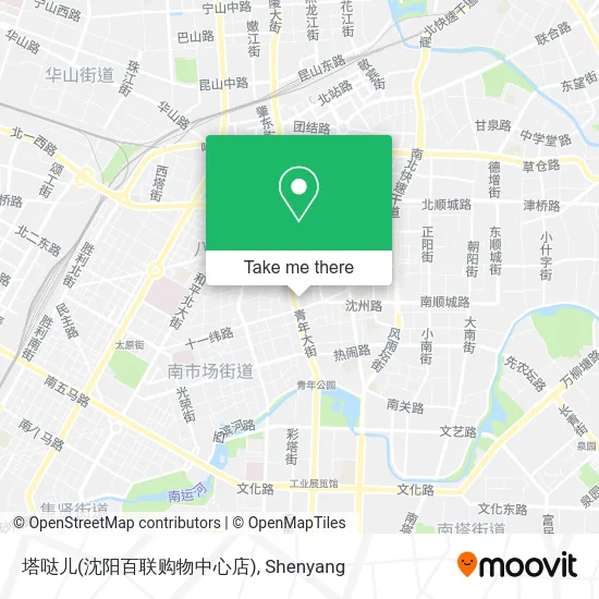 塔哒儿(沈阳百联购物中心店) map