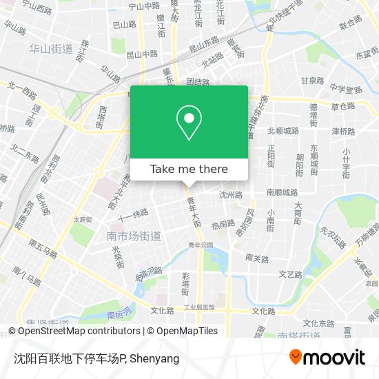 沈阳百联地下停车场P map
