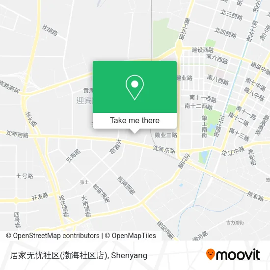 居家无忧社区(渤海社区店) map