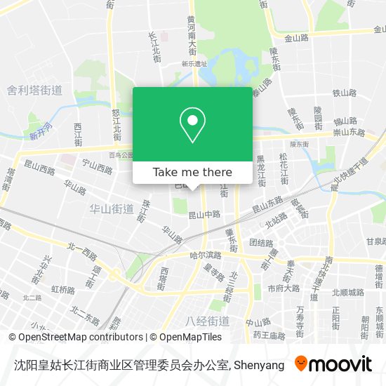 沈阳皇姑长江街商业区管理委员会办公室 map