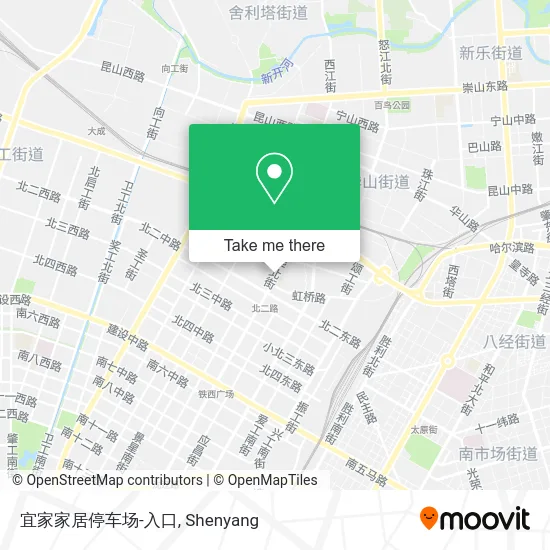 宜家家居停车场-入口 map