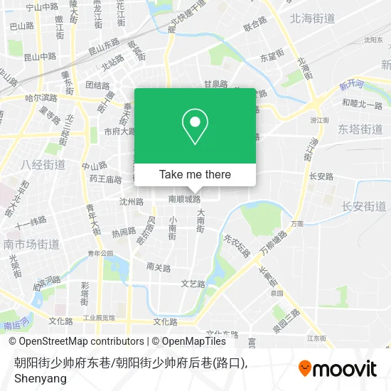 朝阳街少帅府东巷/朝阳街少帅府后巷(路口) map