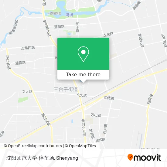 沈阳师范大学-停车场 map