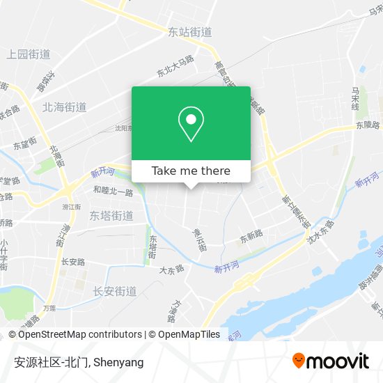 安源社区-北门 map