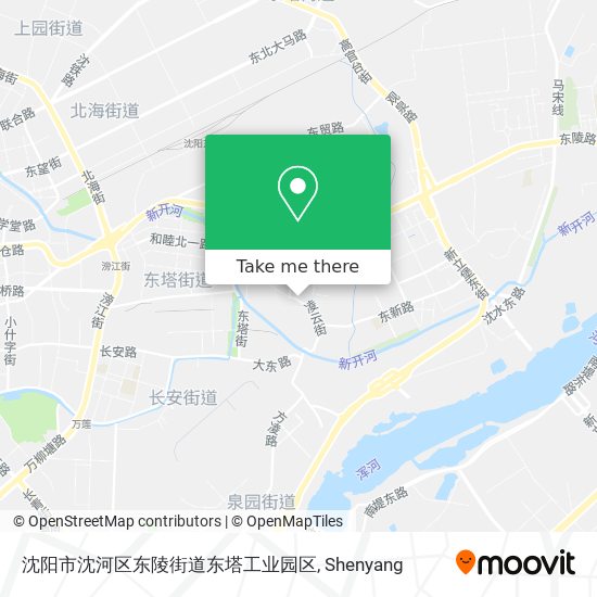 沈阳市沈河区东陵街道东塔工业园区 map