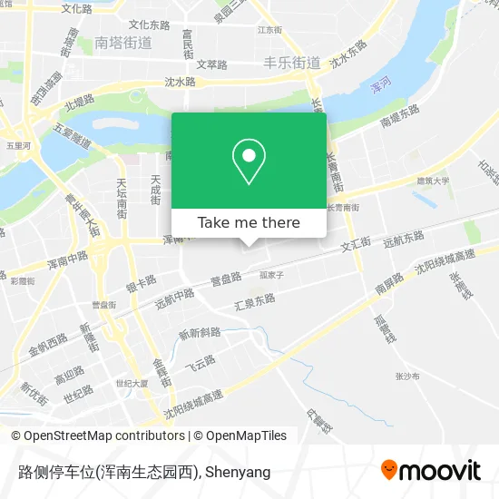路侧停车位(浑南生态园西) map