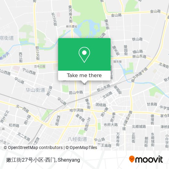 嫩江街27号小区-西门 map