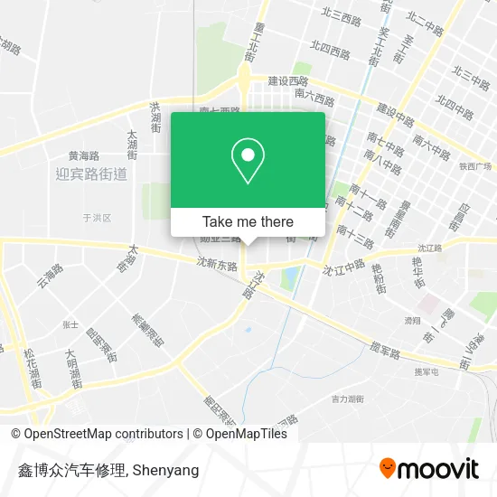 鑫博众汽车修理 map