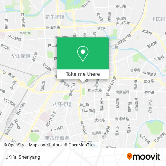 北面 map