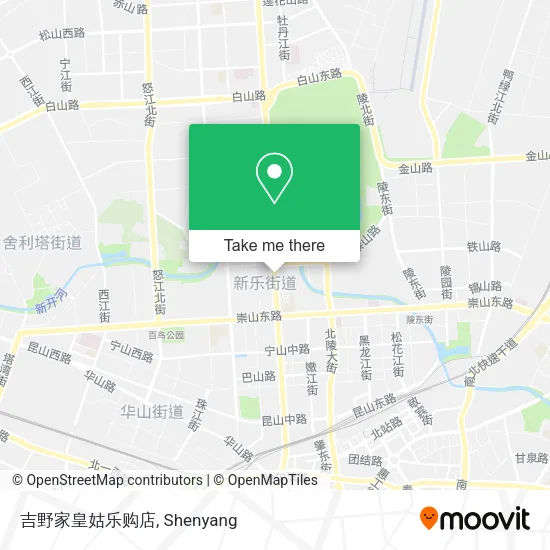 吉野家皇姑乐购店 map
