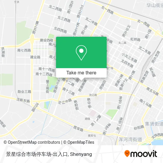 景星综合市场停车场-出入口 map