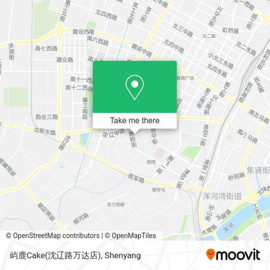 屿鹿Cake(沈辽路万达店) map