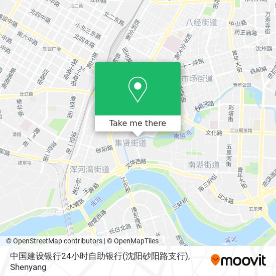 中国建设银行24小时自助银行(沈阳砂阳路支行) map