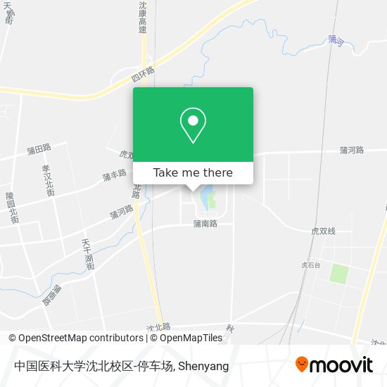 中国医科大学沈北校区-停车场 map