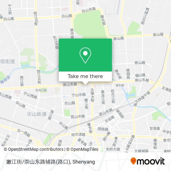 嫩江街/崇山东路辅路(路口) map