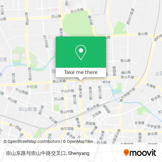 崇山东路与崇山中路交叉口 map