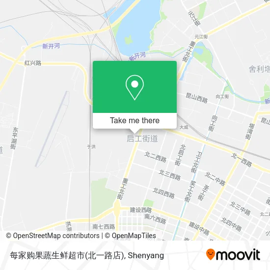 每家购果蔬生鲜超市(北一路店) map