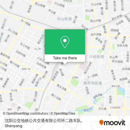 沈阳公交地铁公共交通有限公司环二路车队 map