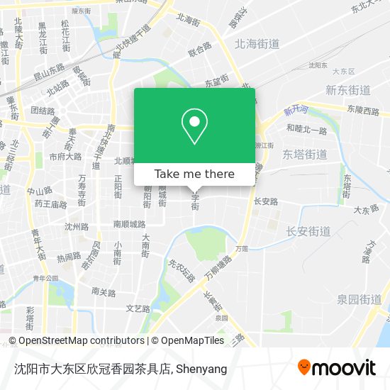 沈阳市大东区欣冠香园茶具店 map