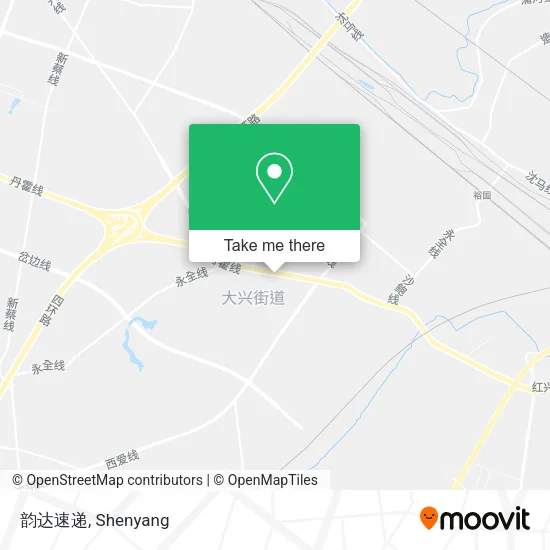 韵达速递 map