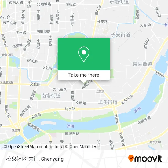 松泉社区-东门 map