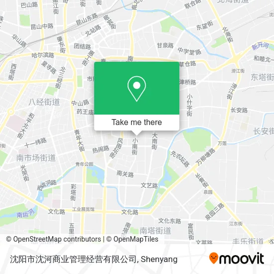 沈阳市沈河商业管理经营有限公司 map