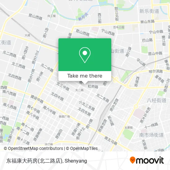 东福康大药房(北二路店) map